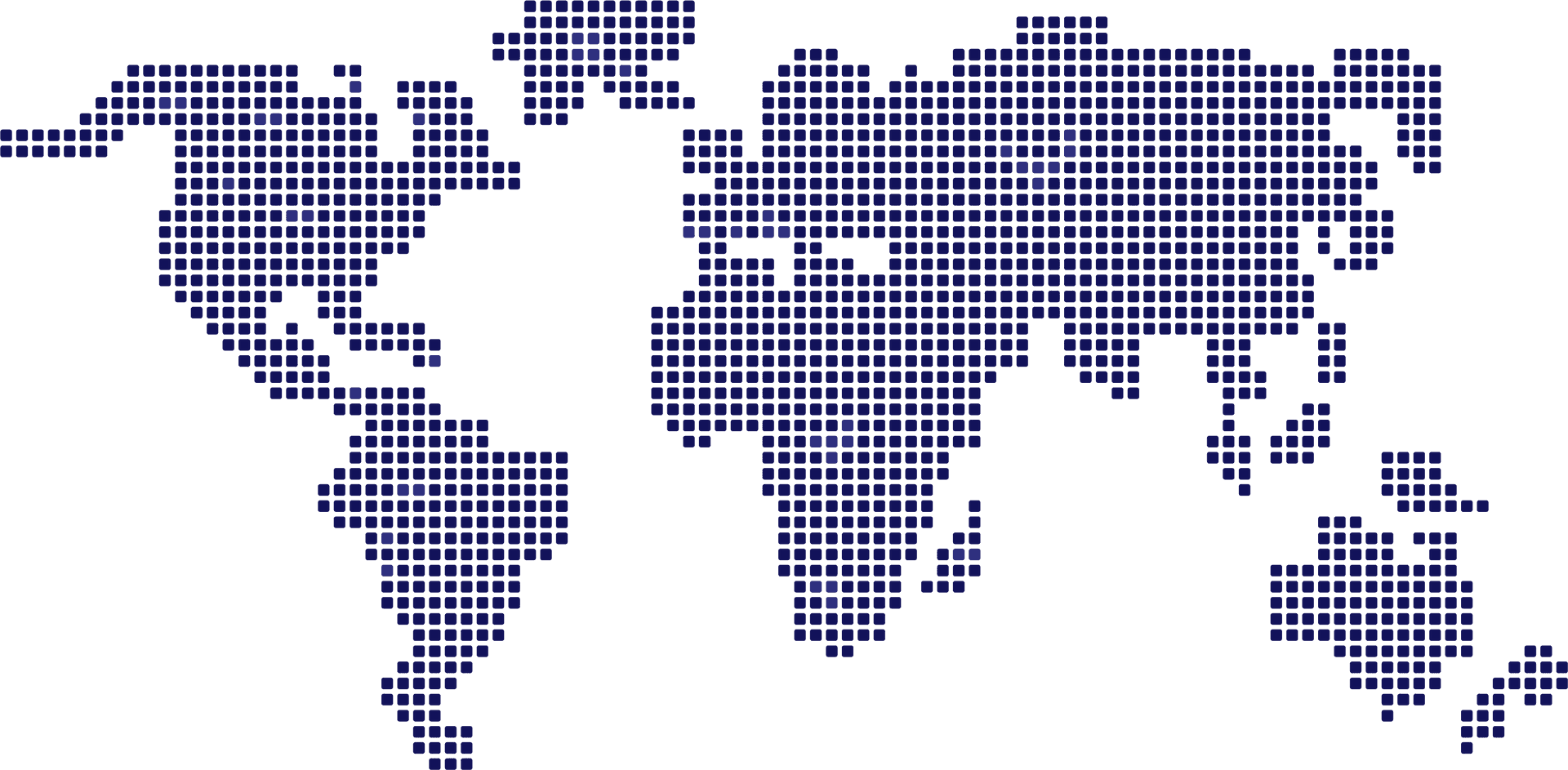 blue worldmap squares